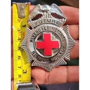 ​Rare Vtg. "FUTURE RIVERDALE HEIGHTS RESCUE SQUAD" Badge/Pin | Junior Program